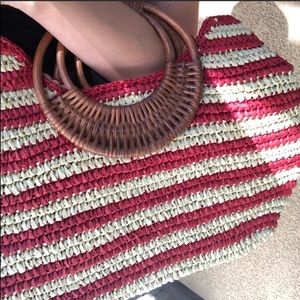 Vintage Straw BOHO Purse